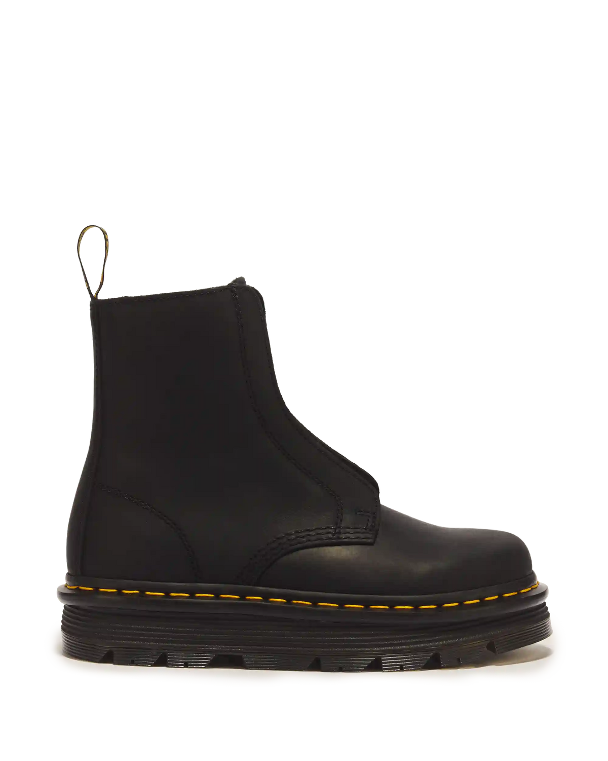 Zebzag Laceless Slip On Leather Boots