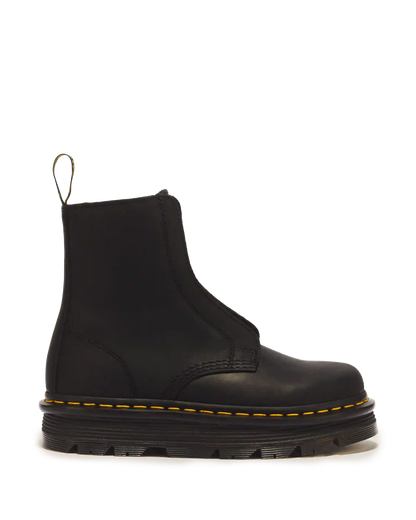 Zebzag Laceless Slip On Leather Boots