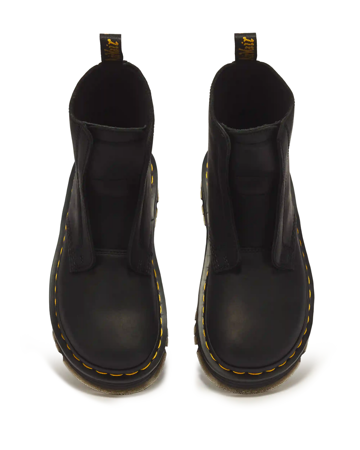 Zebzag Laceless Slip On Leather Boots