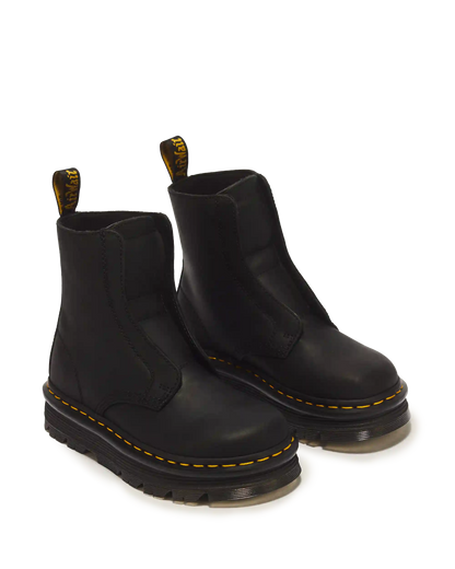 Zebzag Laceless Slip On Leather Boots