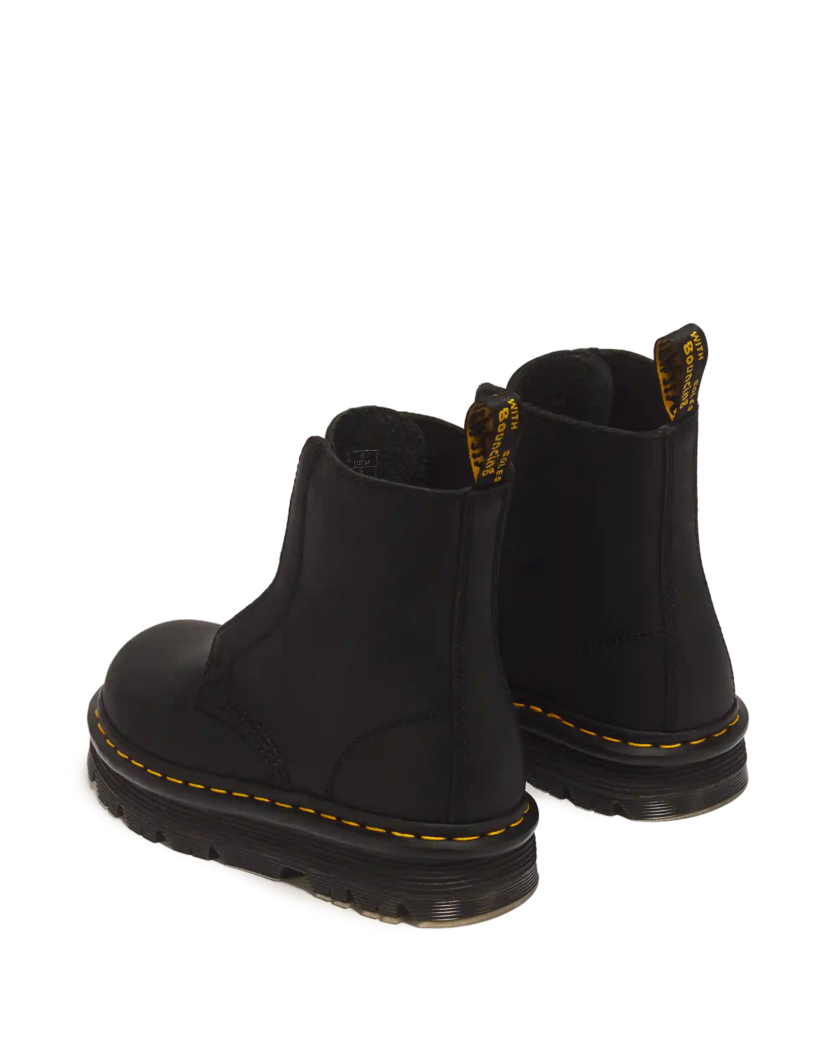 Zebzag Laceless Slip On Leather Boots