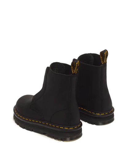 Zebzag Laceless Slip On Leather Boots