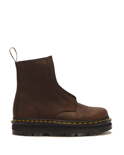 Zebzag Laceless Slip On Leather Boots