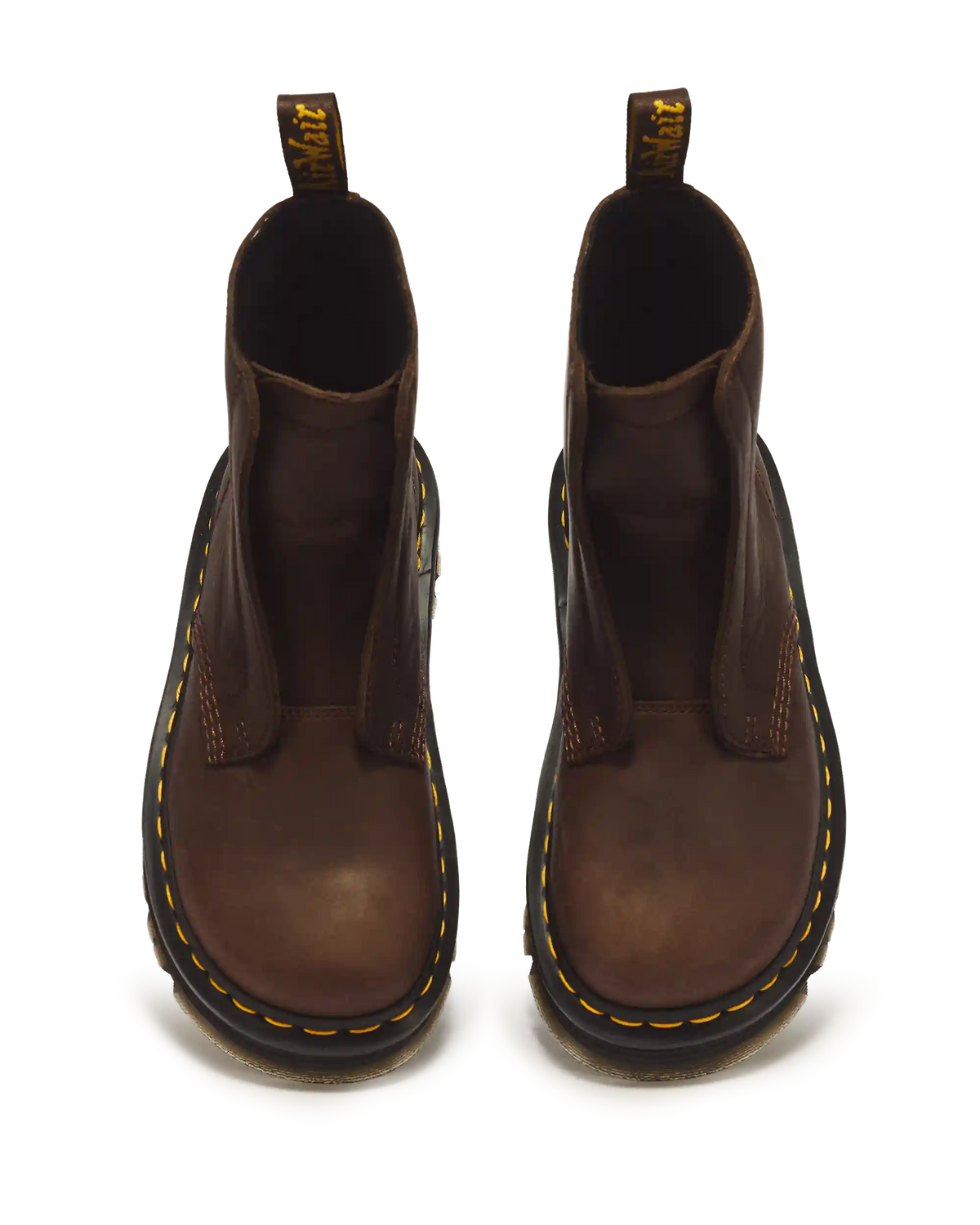 Zebzag Laceless Slip On Leather Boots