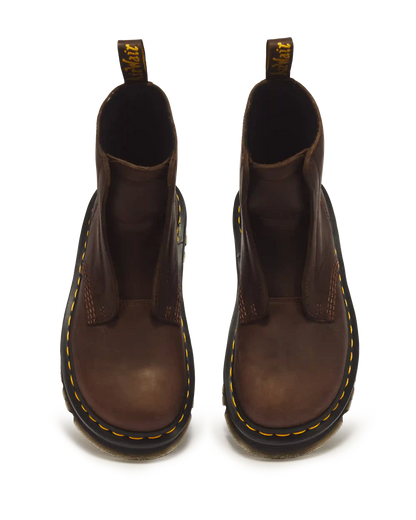 Zebzag Laceless Slip On Leather Boots