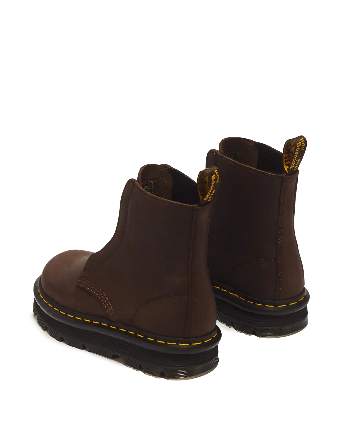 Zebzag Laceless Slip On Leather Boots