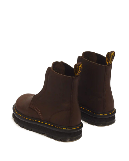 Zebzag Laceless Slip On Leather Boots