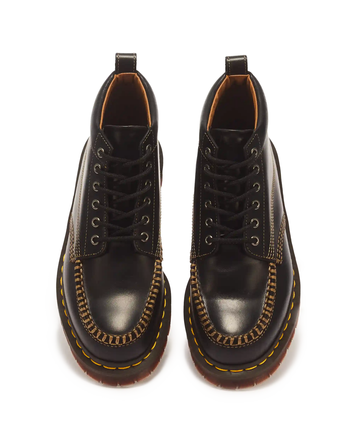 LOWELL CHUKKA MOC TOE LEATHER ANKLE BOOTS