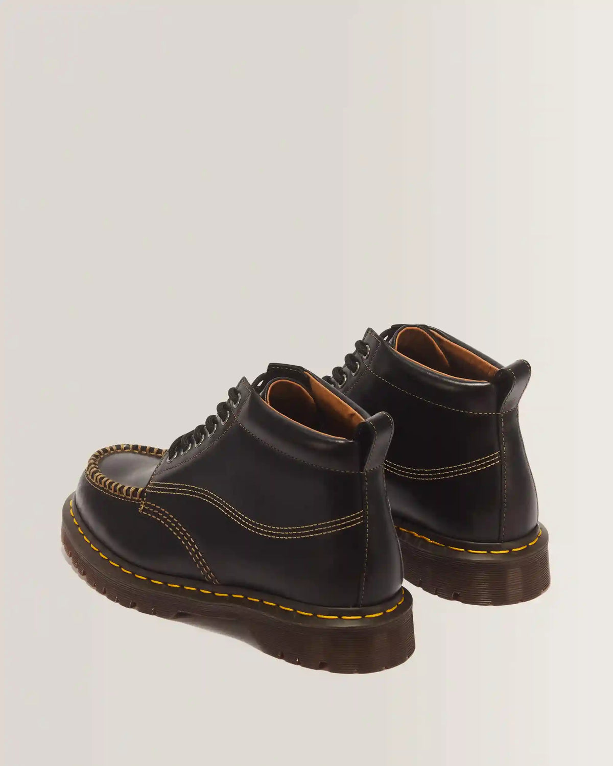 LOWELL CHUKKA MOC TOE LEATHER ANKLE BOOTS