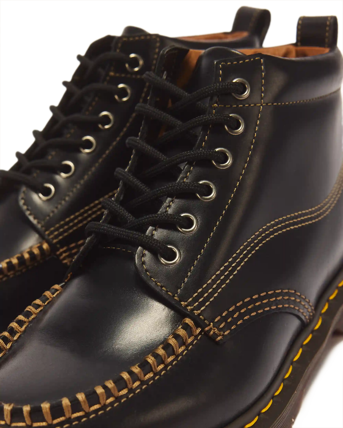 LOWELL CHUKKA MOC TOE LEATHER ANKLE BOOTS