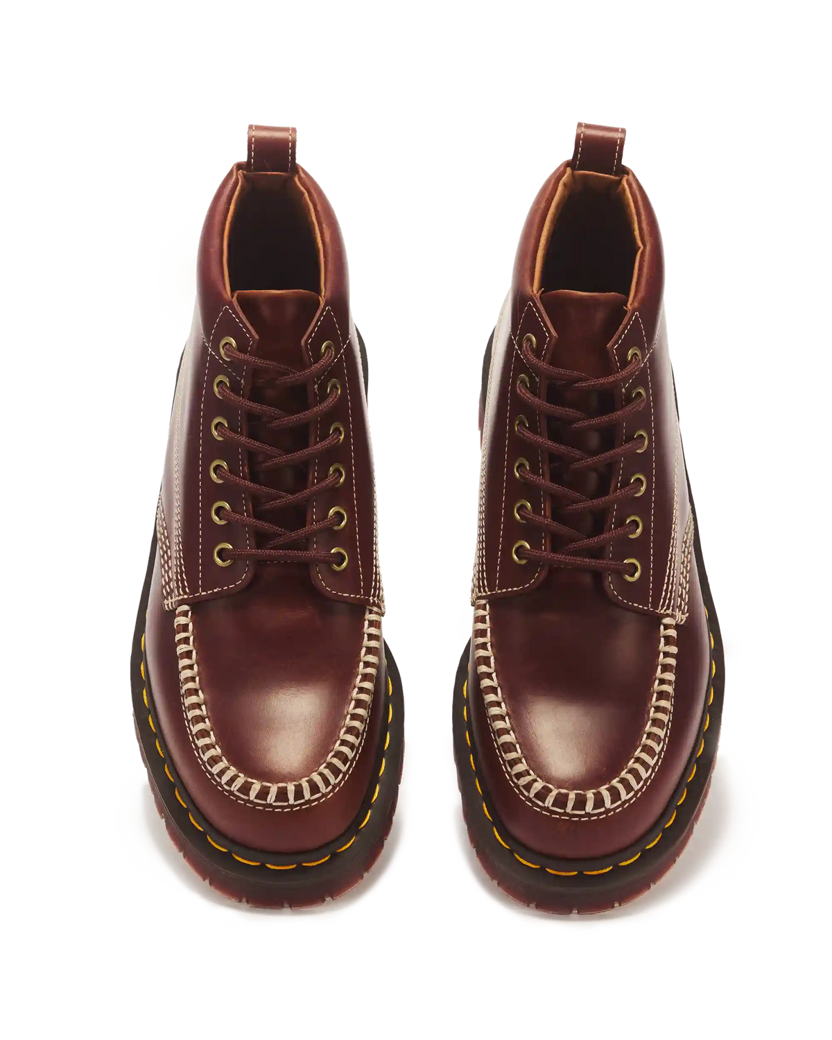 LOWELL CHUKKA MOC TOE LEATHER ANKLE BOOTS