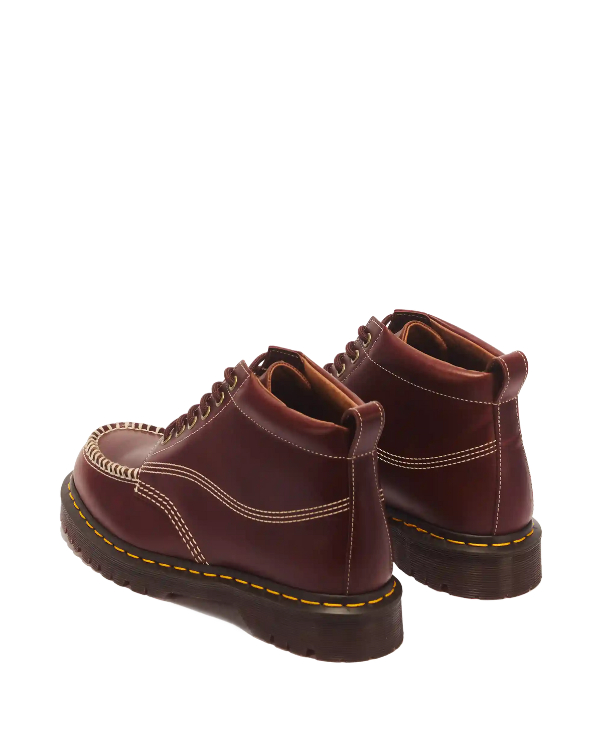 LOWELL CHUKKA MOC TOE LEATHER ANKLE BOOTS