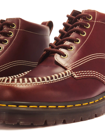 LOWELL CHUKKA MOC TOE LEATHER ANKLE BOOTS