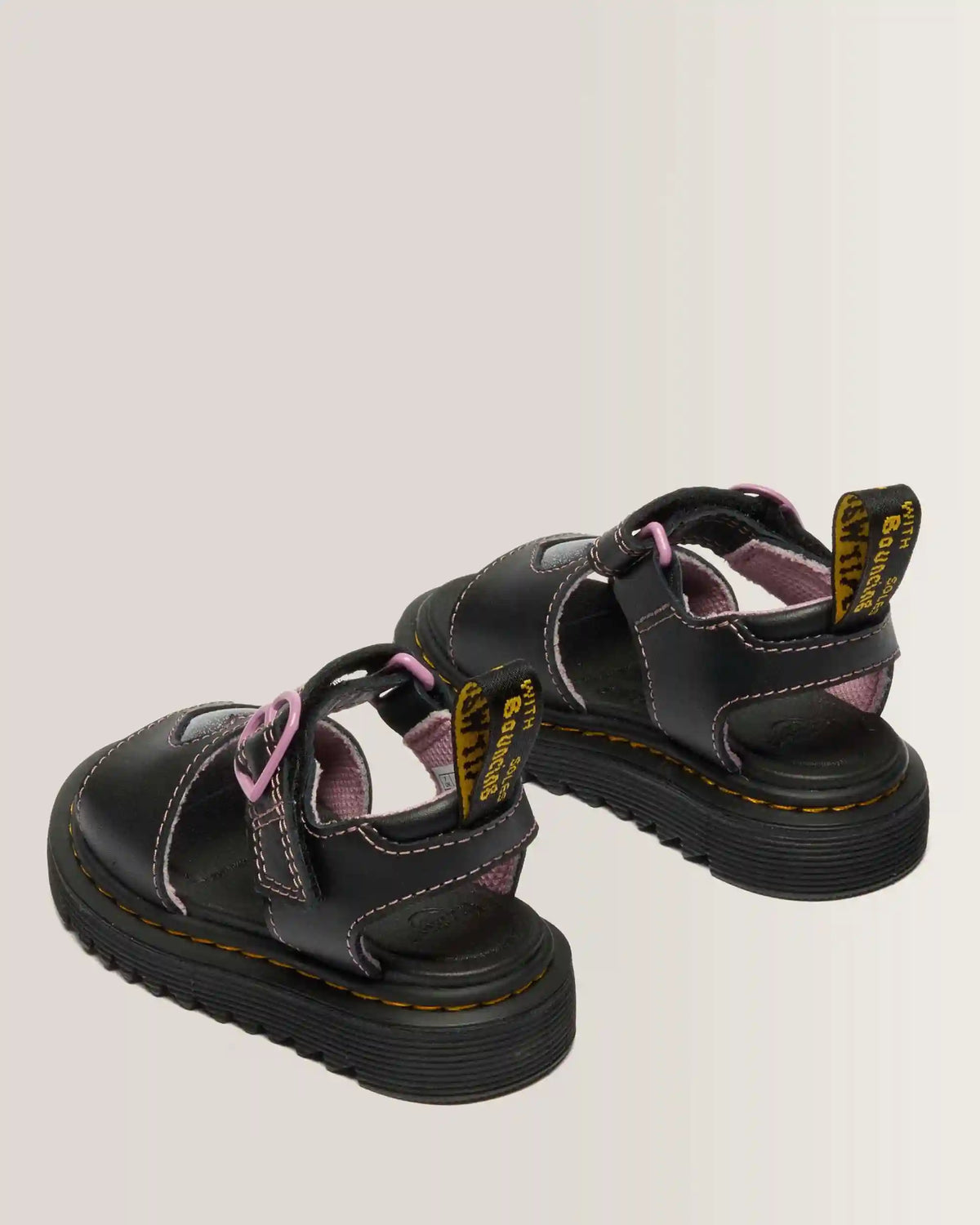 Toddler Marlowe II Glitter Heart Leather Strap Shoes