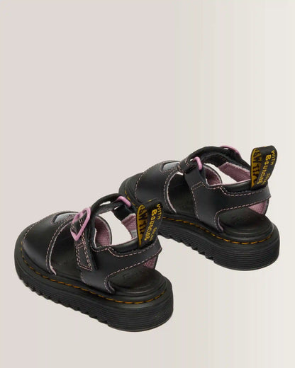 Toddler Marlowe II Glitter Heart Leather Strap Shoes