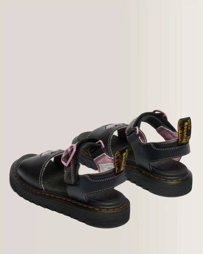 Junior Marlowe II Glitter Heart Leather Strap Shoes
