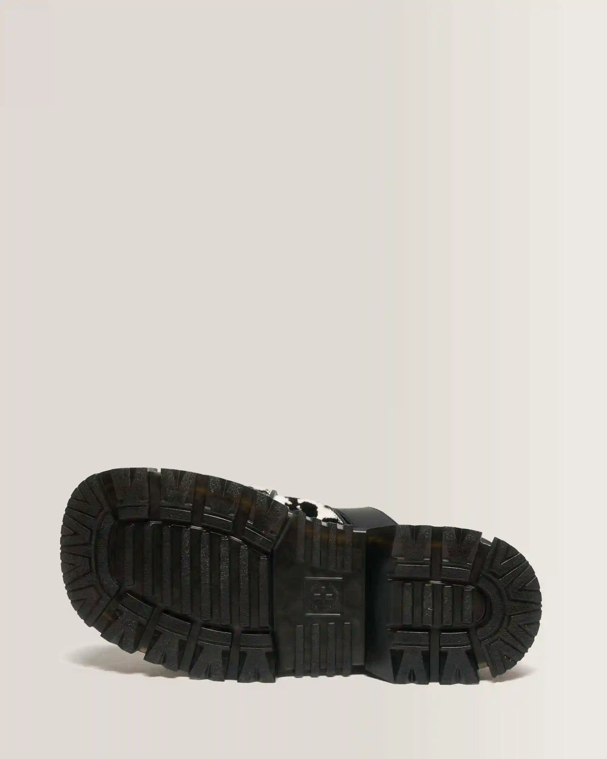 Mattison Slide Dalmatian Hair On Leather Sandals