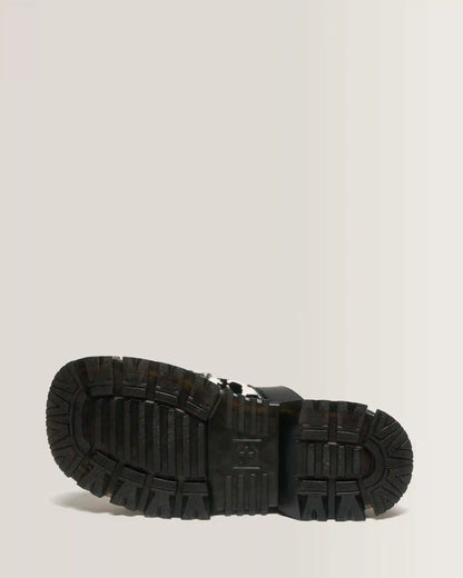 Mattison Slide Dalmatian Hair On Leather Sandals