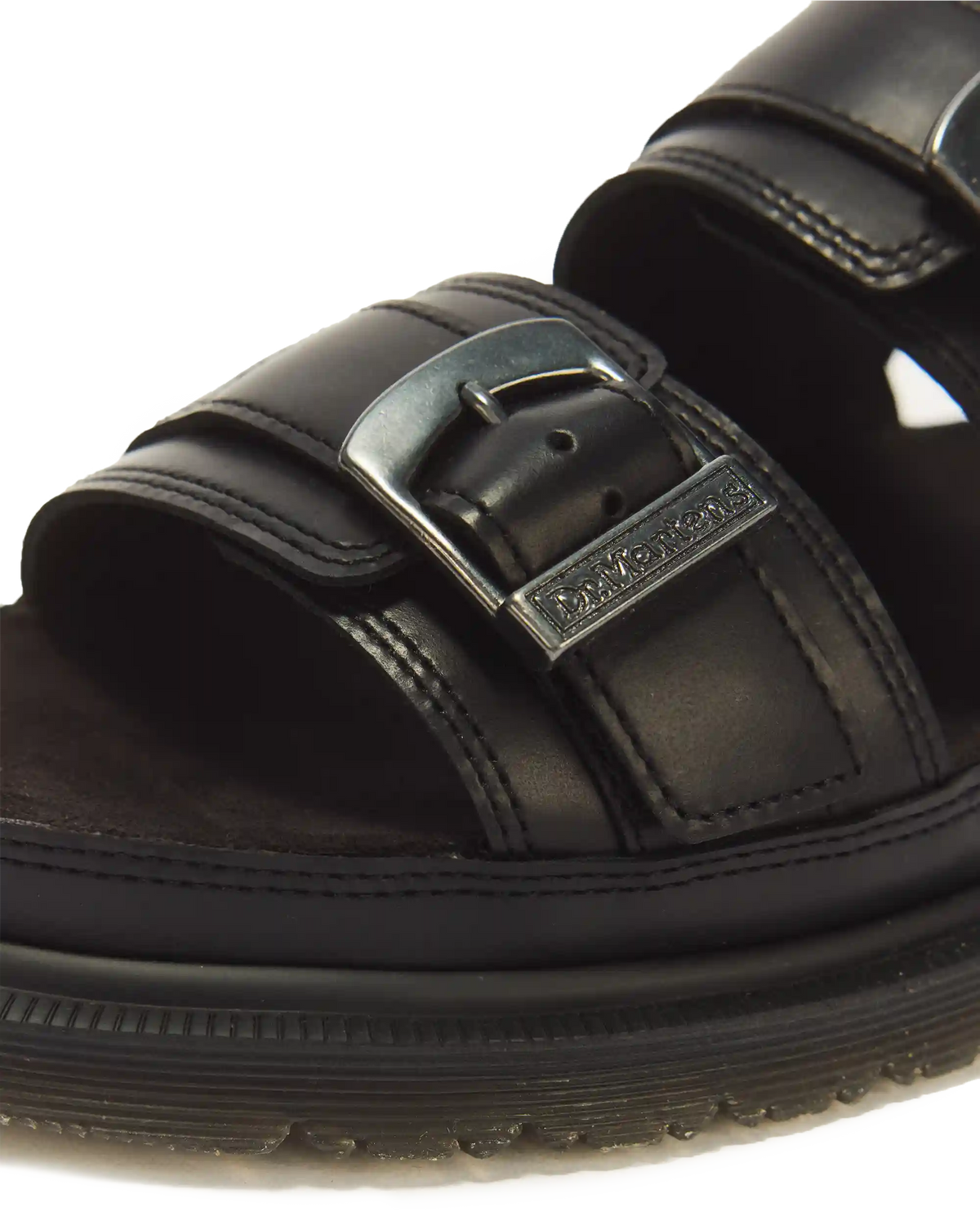 San Two Strap Leather Sandals