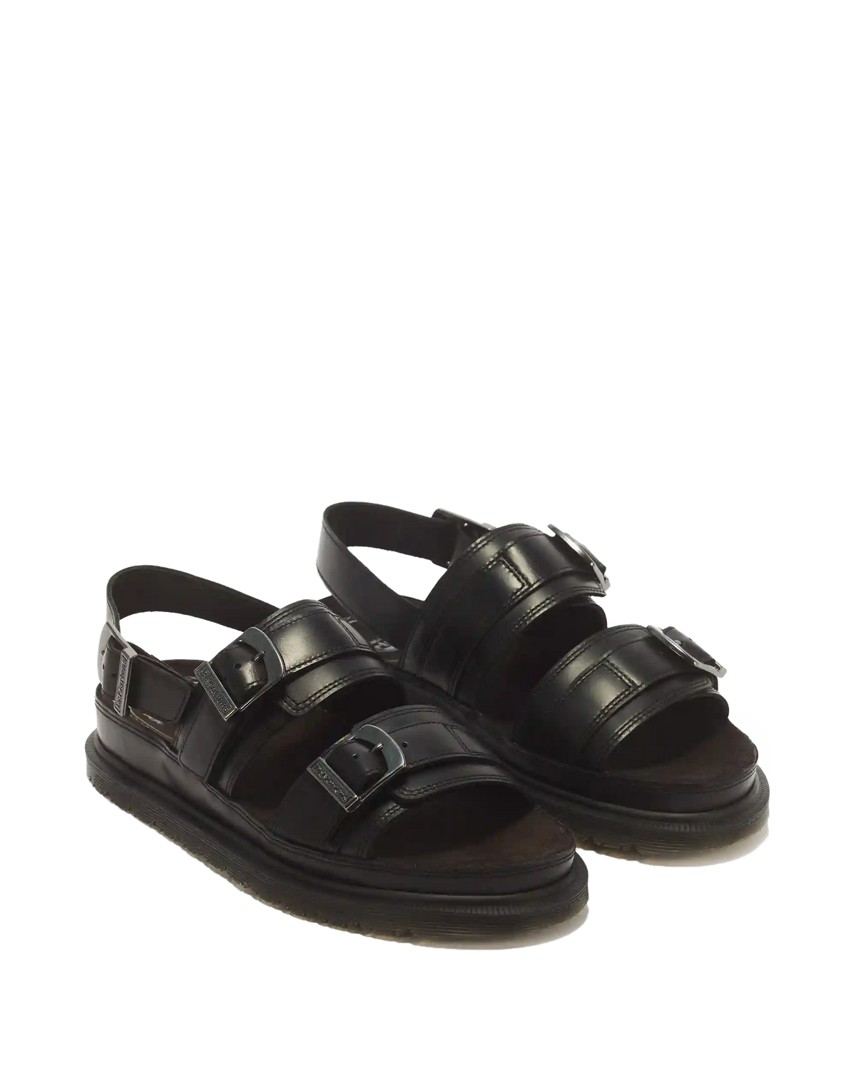 San Two Strap Leather Sandals