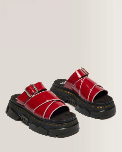 Mattison Slide Soft Patent Leather Sandals