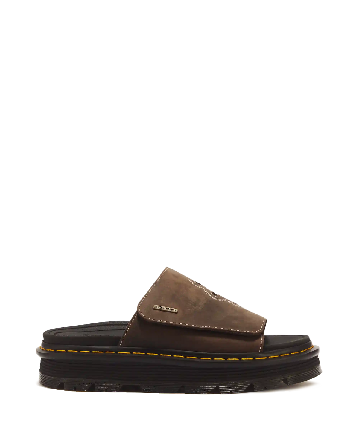 Zebzag Flower Crazy Horse Leather Slides
