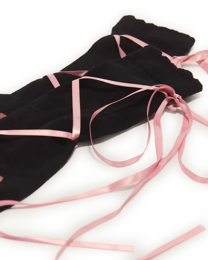 Long Lace Up Socks