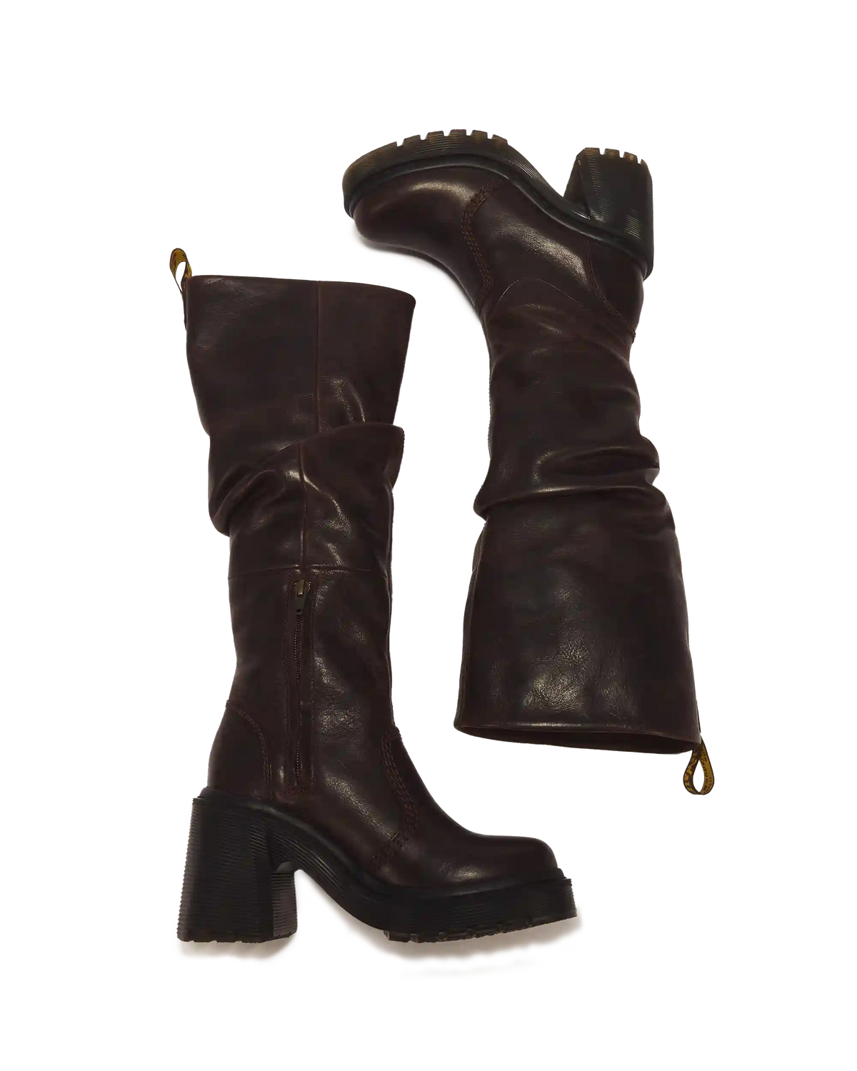 Kasey Kinsley Leather Knee High Heeled Boots
