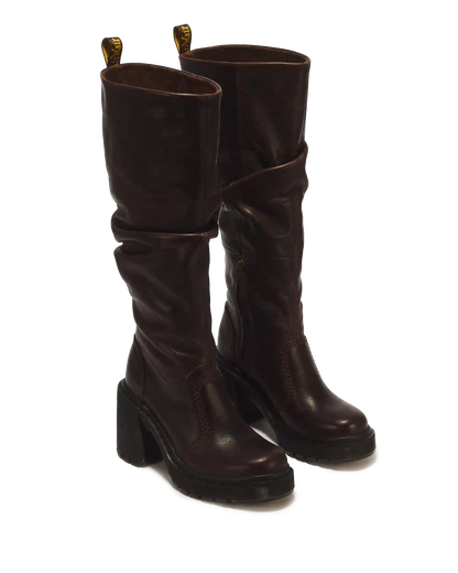 Kasey Kinsley Leather Knee High Heeled Boots