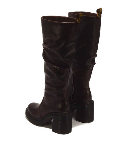 Kasey Kinsley Leather Knee High Heeled Boots
