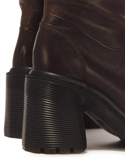 Kasey Kinsley Leather Knee High Heeled Boots