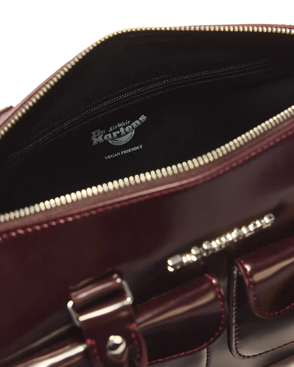 Top Handle Rub Off Leather Bag