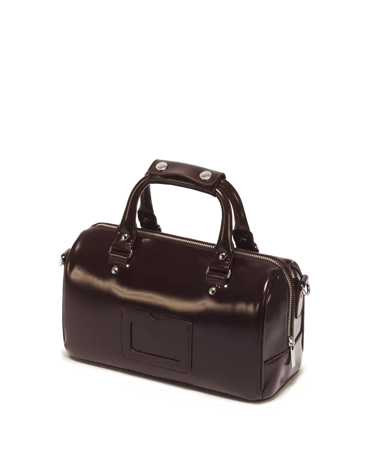Top Handle Rub Off Leather Bag