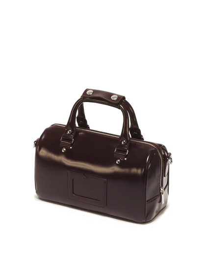 Top Handle Rub Off Leather Bag