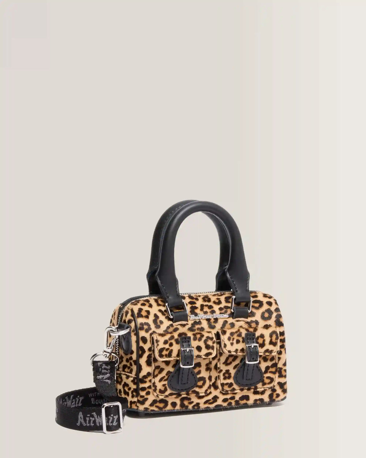 Mini Top Handle Leopard Print Bag