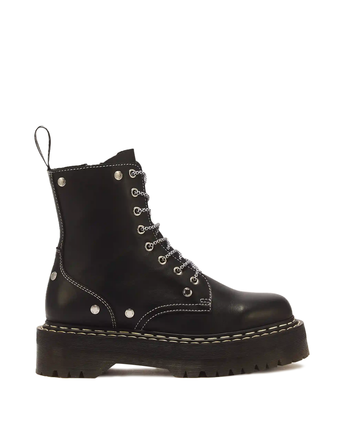 Jadon Monochrome Sendal Leather Platform Boots