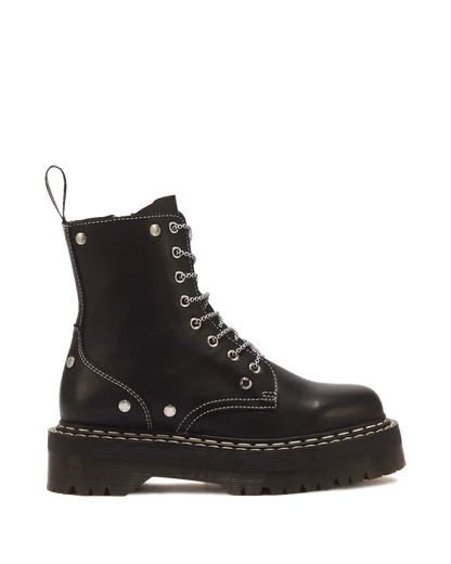 Jadon Monochrome Sendal Leather Platform Boots