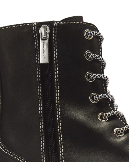 Jadon Monochrome Sendal Leather Platform Boots