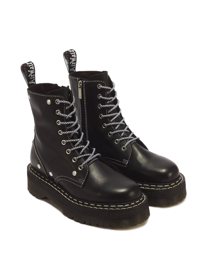 Jadon Monochrome Sendal Leather Platform Boots