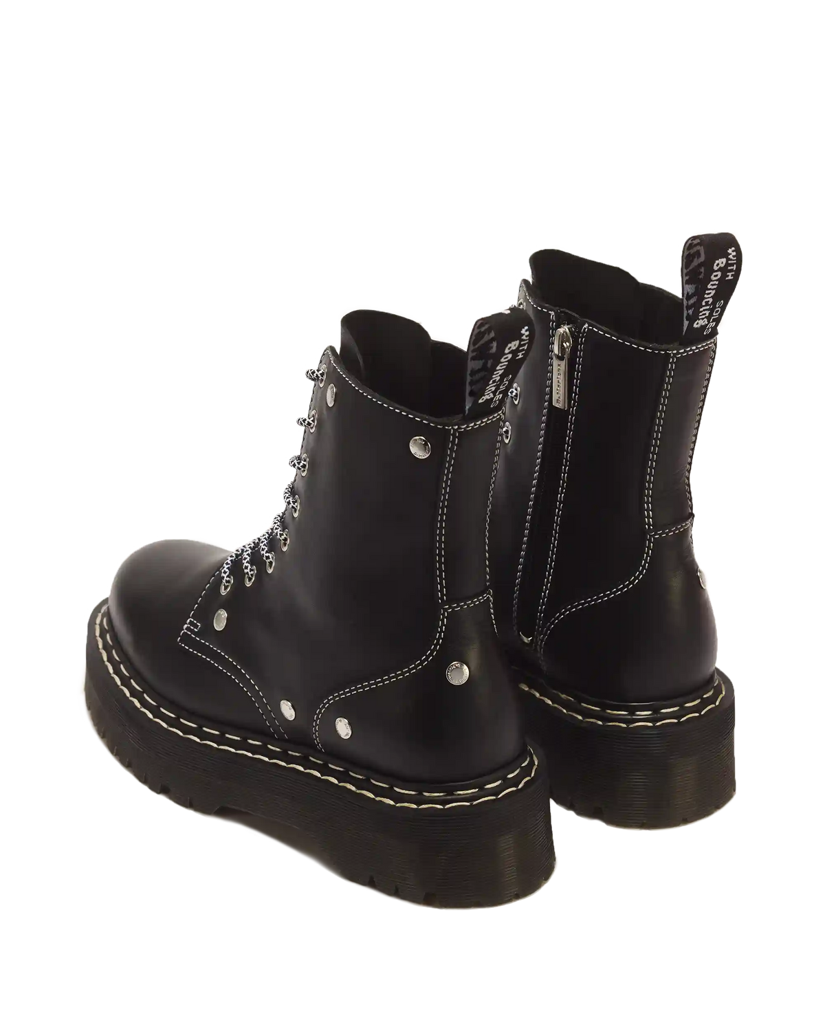 Jadon Monochrome Sendal Leather Platform Boots