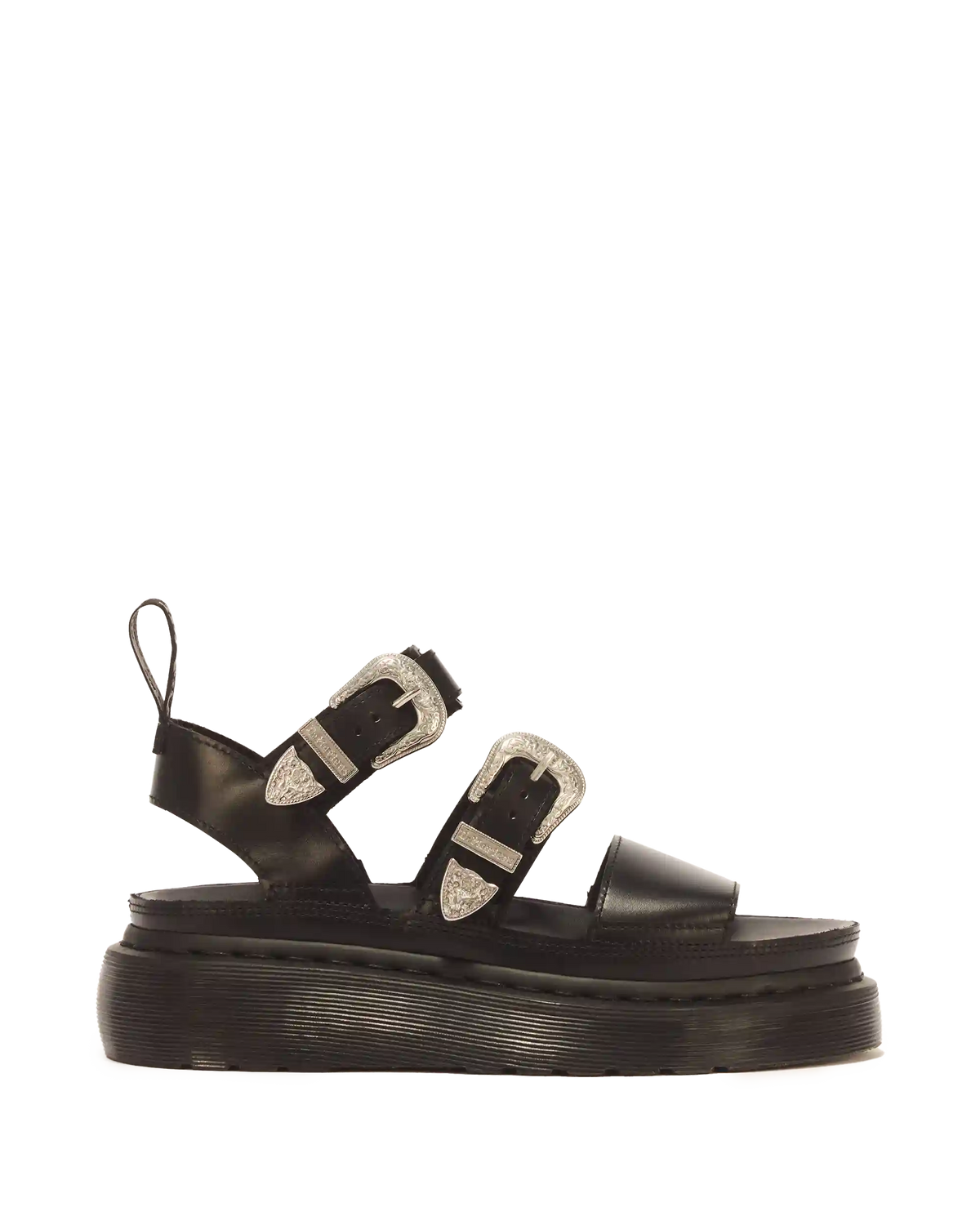 Gryphon Quad Leather Gladiator Platform Sandals