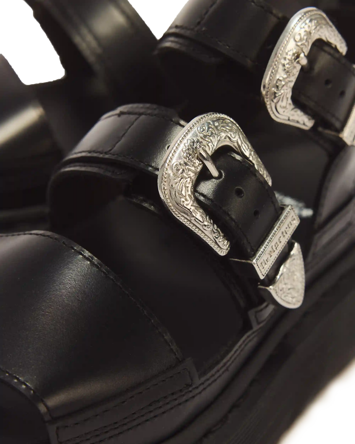 Gryphon Quad Leather Gladiator Platform Sandals
