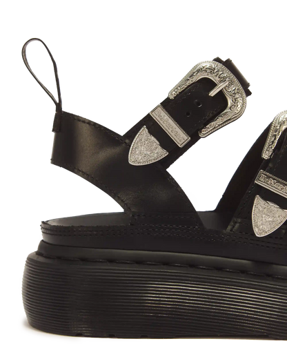 Gryphon Quad Leather Gladiator Platform Sandals