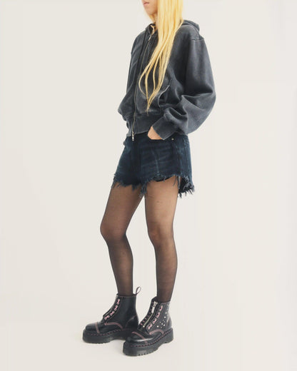 Sinclair Hearts & Stars 8 Eye Leather Platform Boots