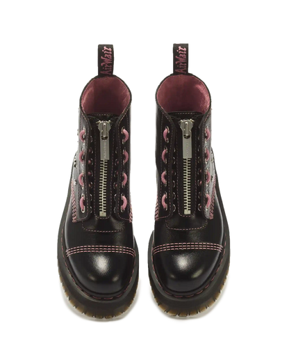 Sinclair Hearts & Stars 8 Eye Leather Platform Boots