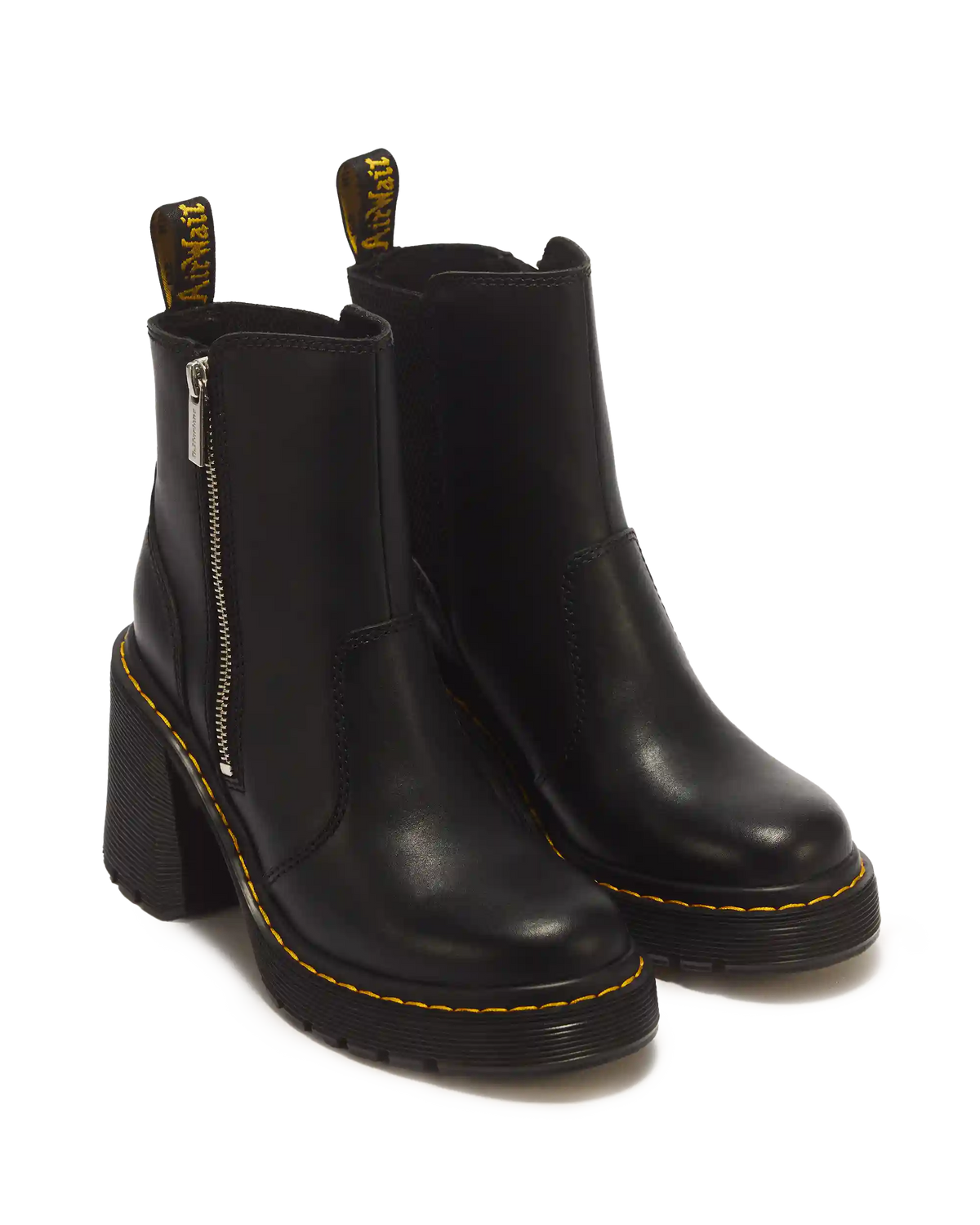 Spence Zip Sendal Leather Heeled Boots
