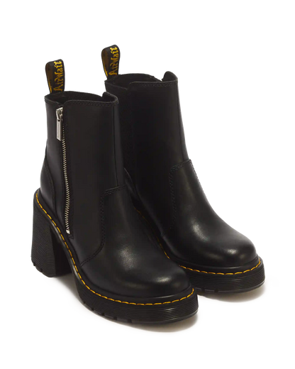 Spence Zip Sendal Leather Heeled Boots