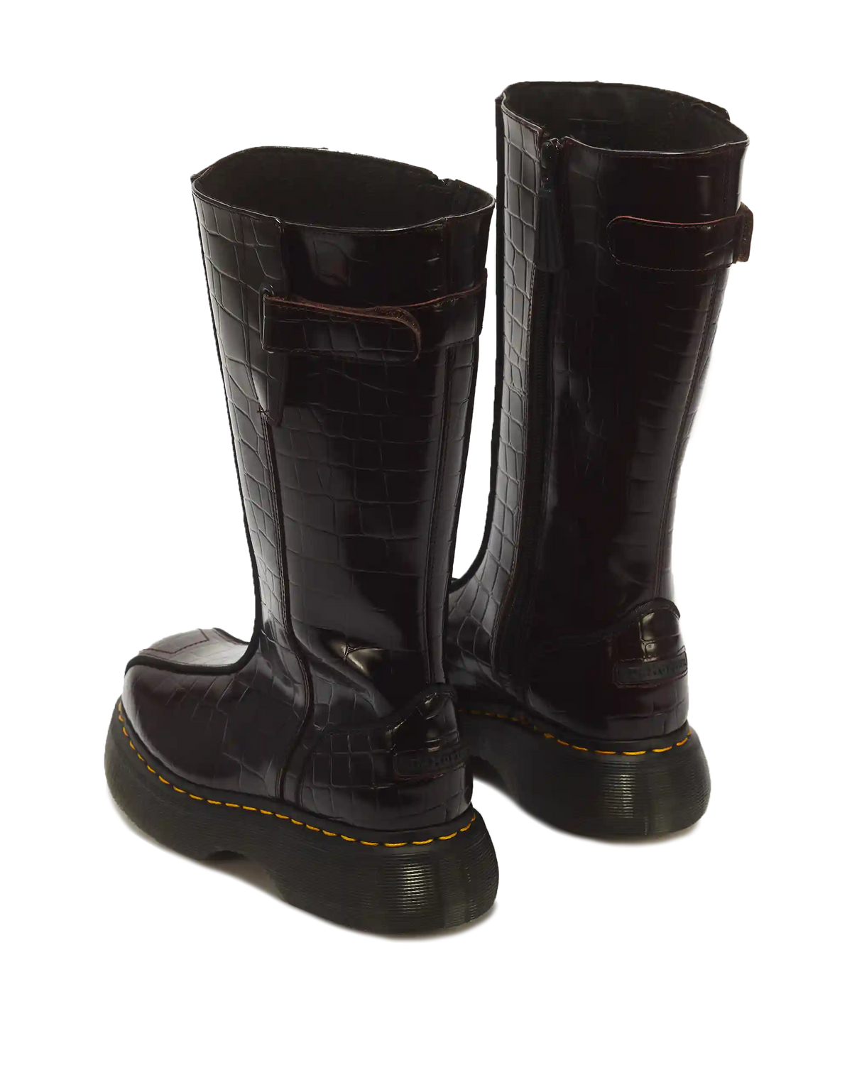 Buzz Hi Croc Emboss Leather Boots