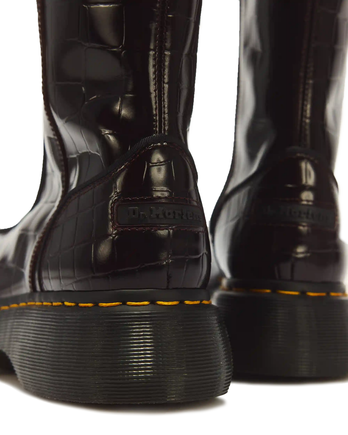 Buzz Hi Croc Emboss Leather Boots