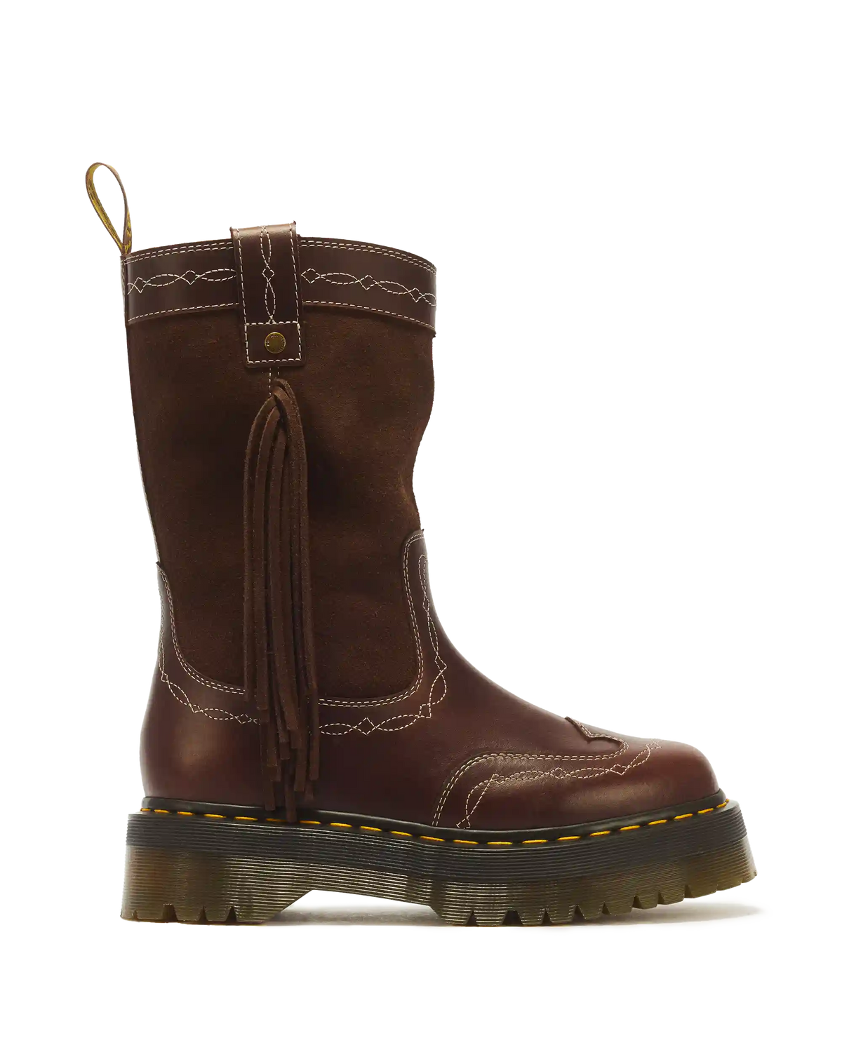 Desert Rodeo Quad Mid Leather & Suede Boots